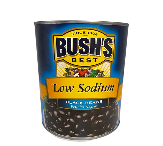 BEAN, BLACK, LOW SODIUM, BUSH'S, 108OZ