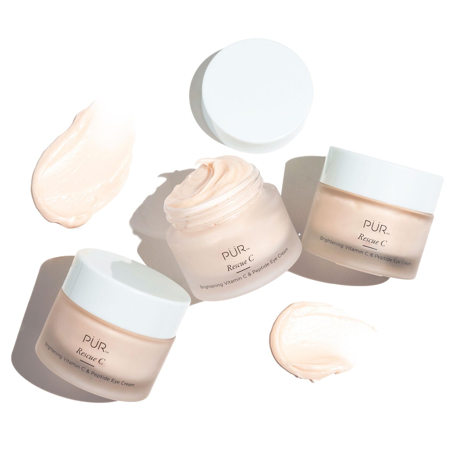 PÜR MINERALS Rescue C Brightening Vitamin C & Peptide Eye Cream, Vitamin C, Caffeine, Peptide, 0.5 oz