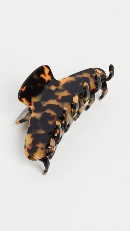Alexandre de Paris Women's Large Jaw Clip, Tokyo Tortoise, Brown, Print, One Size