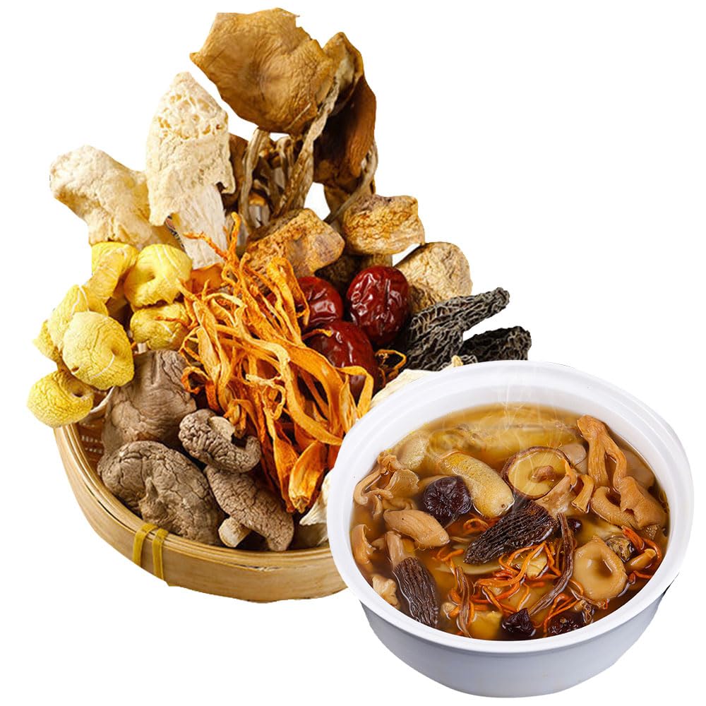 SIJIYUNLI-Bazhen Mushroom Soup Bun 91.5g/3.22oz Soup bag, noodles and rice partner，The deliciousness of mountains and forests