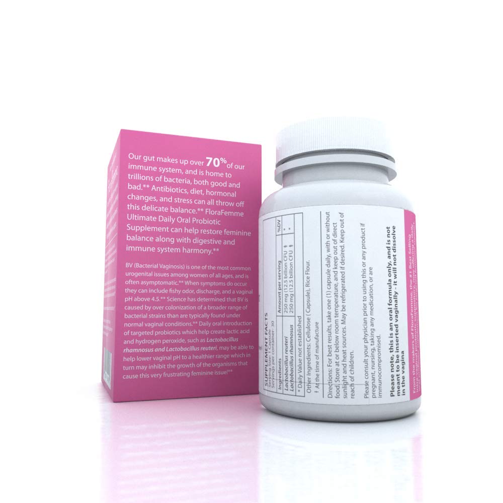 Ultimate Daily Oral Probiotic Supplement - Support Urinary Tract & Vaginal Health - Eliminate Vaginal Odor, Balance pH, & Restore Proper Gut & Vaginal Flora - Ultra Potent Women's Blend