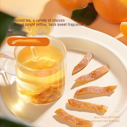 Tangerine Peel 10.6 OZ. Orange Peel Honey Tangerine Peel Casual snack snacks candied fruit dried Making tea Dried Mandarin Orange Peel Real Fruit