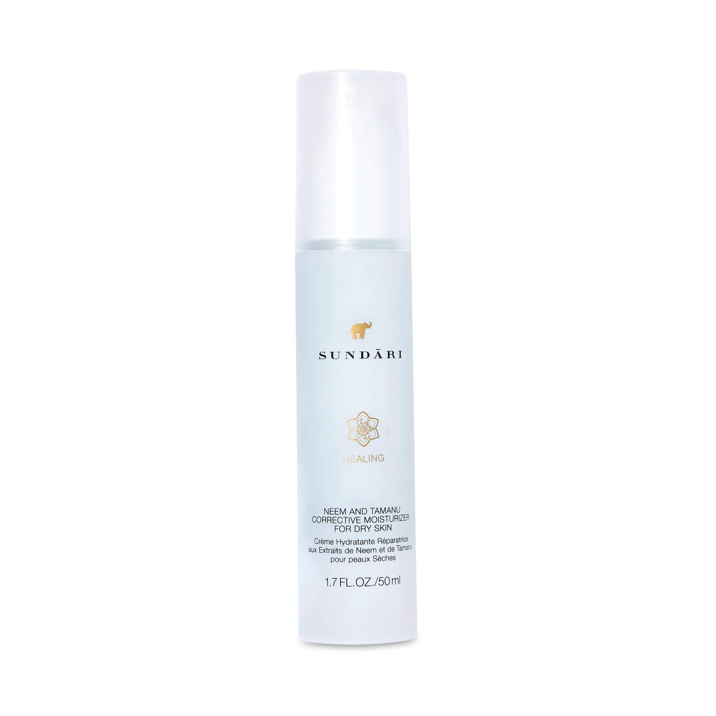 SUNDARI Neem & Tamanu Corrective Moisturizer, 1.7 Fl Oz, Hydrating, Lightweight Deep Penetrating Formula, Softens Fine Lines & Removes Wrinkles