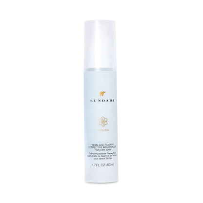 SUNDARI Neem & Tamanu Corrective Moisturizer, 1.7 Fl Oz, Hydrating, Lightweight Deep Penetrating Formula, Softens Fine Lines & Removes Wrinkles