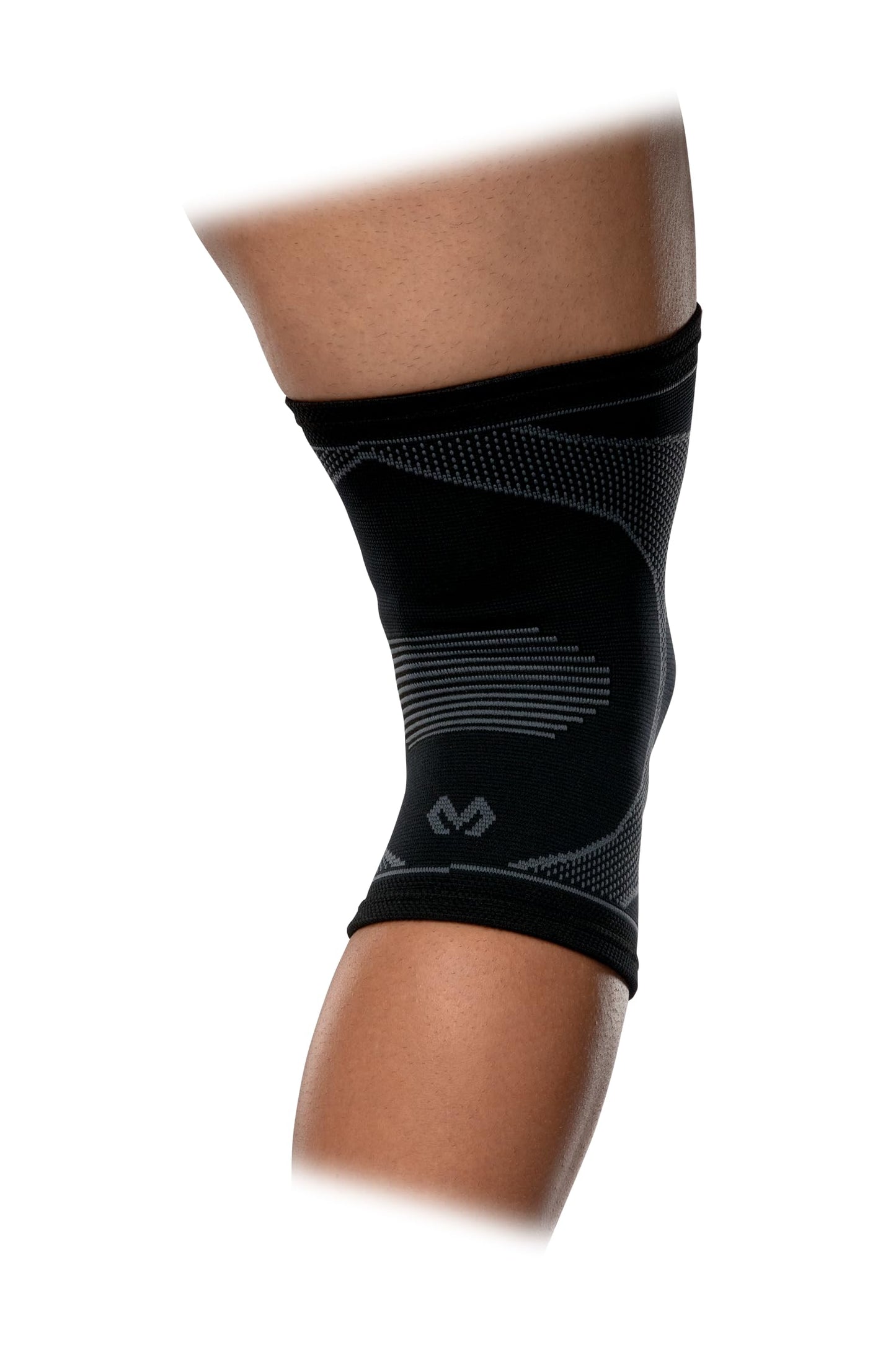 McDavid Elite Knee Sleeve with Gel Pad and Stays. Compression Knee Patella Support for Knee Pain Relief. Engineered Elastic. For Men and Women. Left or Right Leg. Black or Grey.