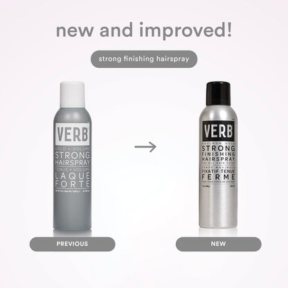 VERB Strong Finishing Hairspray, 7 oz - Firm Hold + Humidity Resistant - Warm Floral Scent
