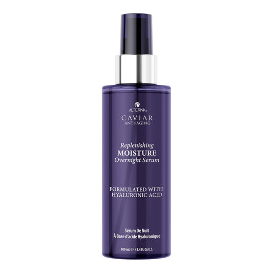 Alterna Caviar Anti-Aging Replenishing Moisture Overnight Serum 3.4oz | Leave In Hair Treatments for Dry, Damaged Hair |Nourishes, Restores with Humidity & Heat Protection