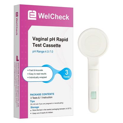 Vaginal pH Test Strips, Vaginal Yeast Infection Test Strips, Feminine pH Test, BV Test Strips pH Balance for Women, 3 Pcs