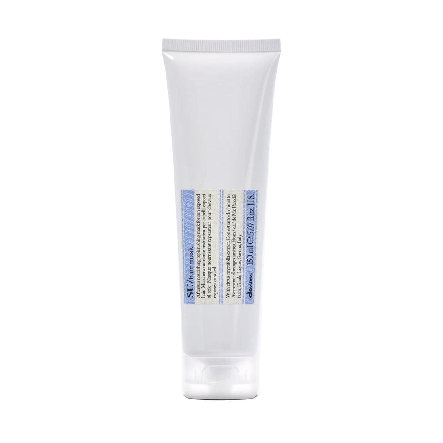 Davines SU Hair Mask, Restore Moisture And Hydrate Sun-Exposed Hair, Restore Softness To Dry And Dull Hair, 5.07 Fl. Oz.