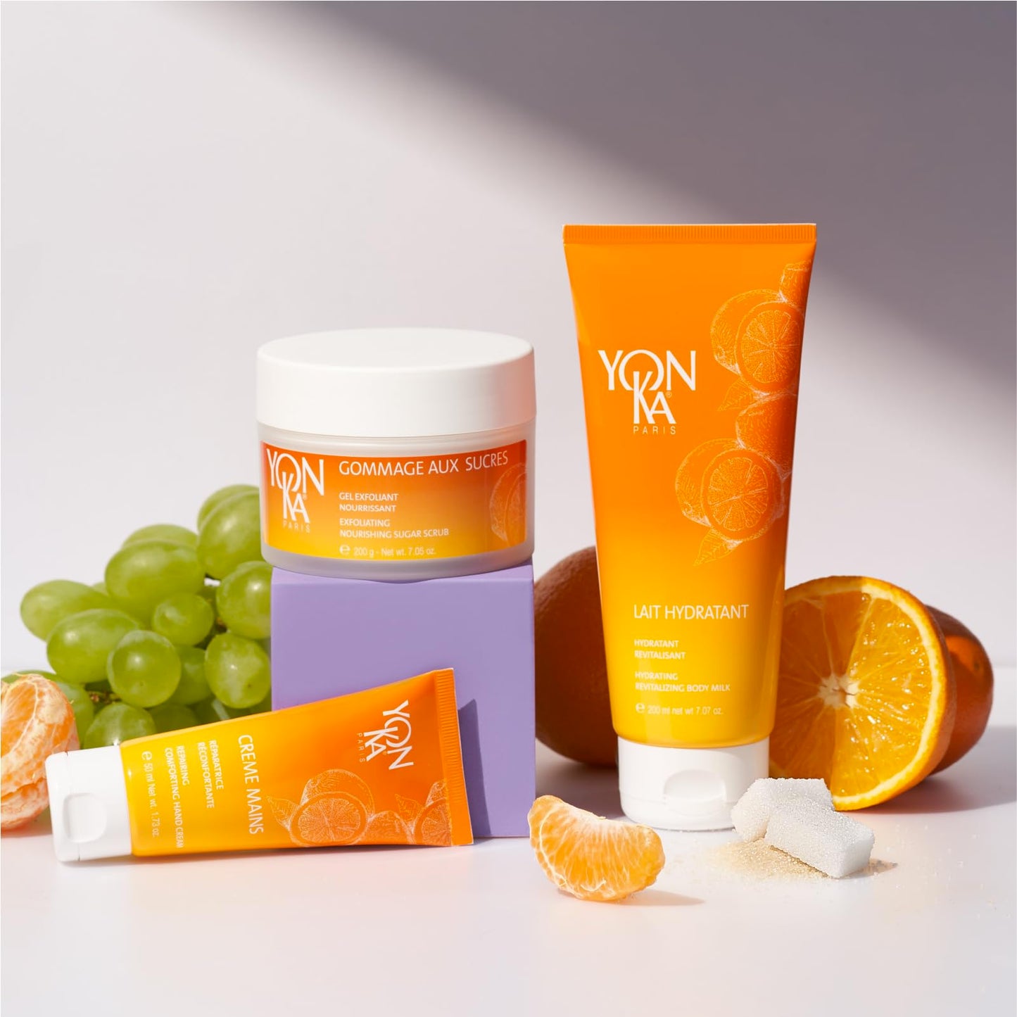 Yonka Sweet Orange Shea Butter Hand Cream | Vitamins E and Grape Seed Oil Soften and Repair | Fragrant Mandarin and Citrus Scent | Nourish dry Hands, Nails and Cuticles | 1.73 oz