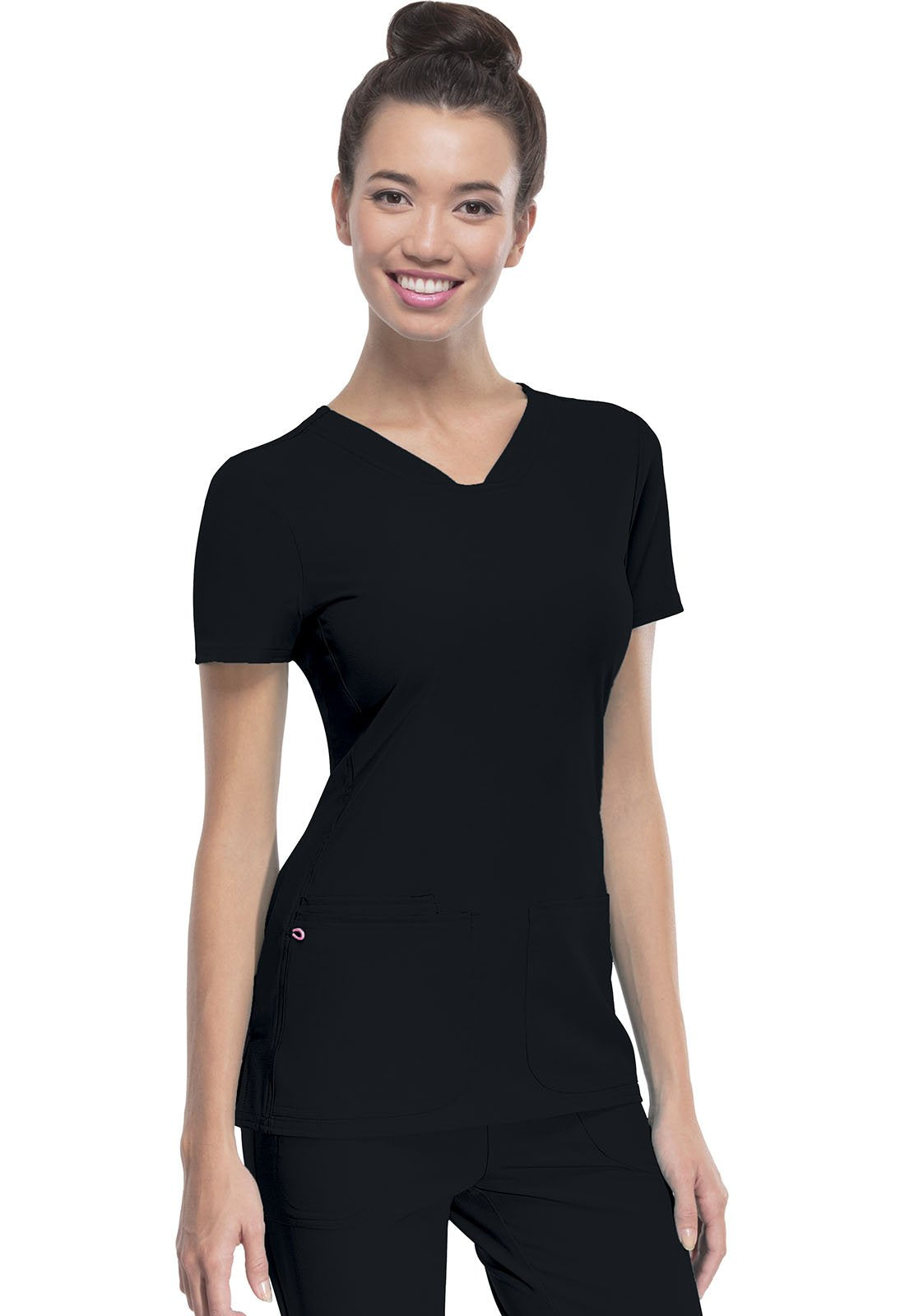HeartSoul Women's Pitter-Pat V-Neck Scrubs Top