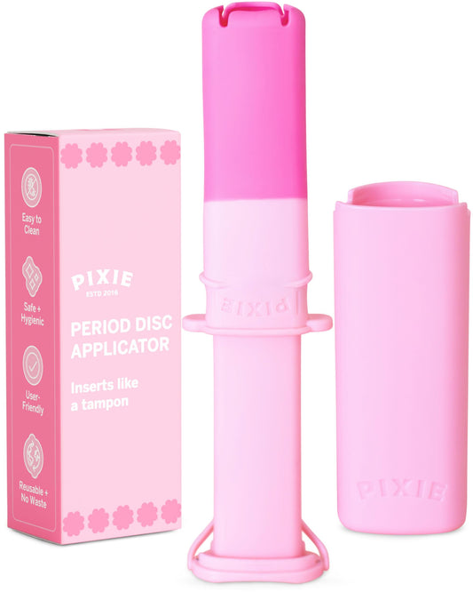 Pixie Menstrual Disc Applicator for Feminine Care - Inserts Like A Tampon - Every Woman Can Now Use Period Discs - Perfect for Long Nails - Self Sanitizer TPE Properties (Disc Applicator)