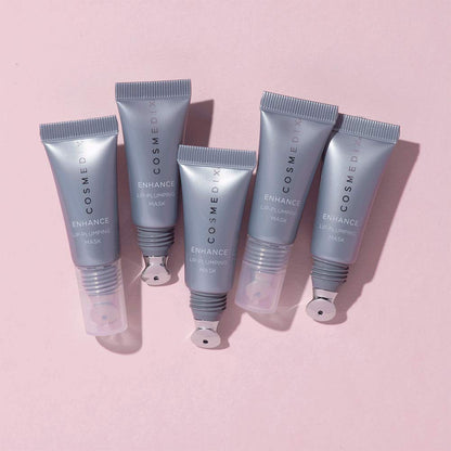 COSMEDIX Enhance Lip-Plumping Mask, Ultra-Nourishing, Intense Hydration & Moisture, Shea Butter & Cocoa Seed Butter, Cruelty & Gluten Free
