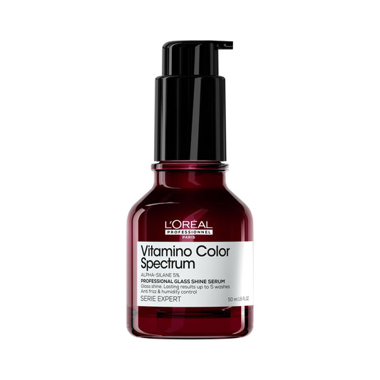 L'Oréal Professionnel Paris Vitamino Color Spectrum Glass Shine Serum - Instant Glass Shine, Protects Colored Hair, Heat Protection Up to 450°F, Vibrant Colors Up to 100 Days