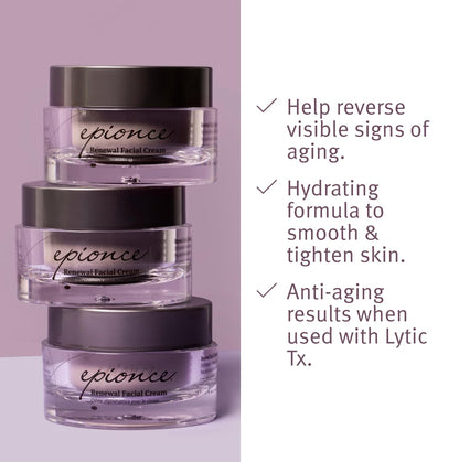 Epionce Renewal Facial Cream – Hydrating Anti-Aging Moisturizer | For Dry, Sensitive to Normal Skin | Fine Lines & Wrinkles | Dermatologist Skincare