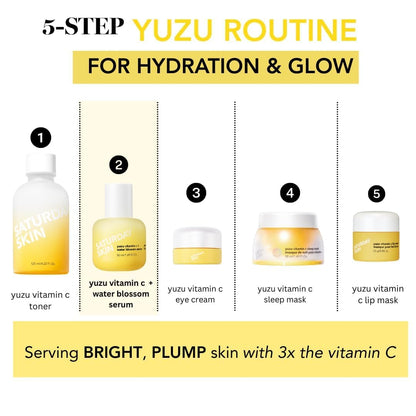 Saturday Skin Yuzu Vitamin C Serum-Brightening Hydrating Anti-Aging Serum with Hyaluronic Acid Peptides Niacinamide Plumping Glass Skin for Uneven Tone Dark Spots Korean Skin Care (50 ml)