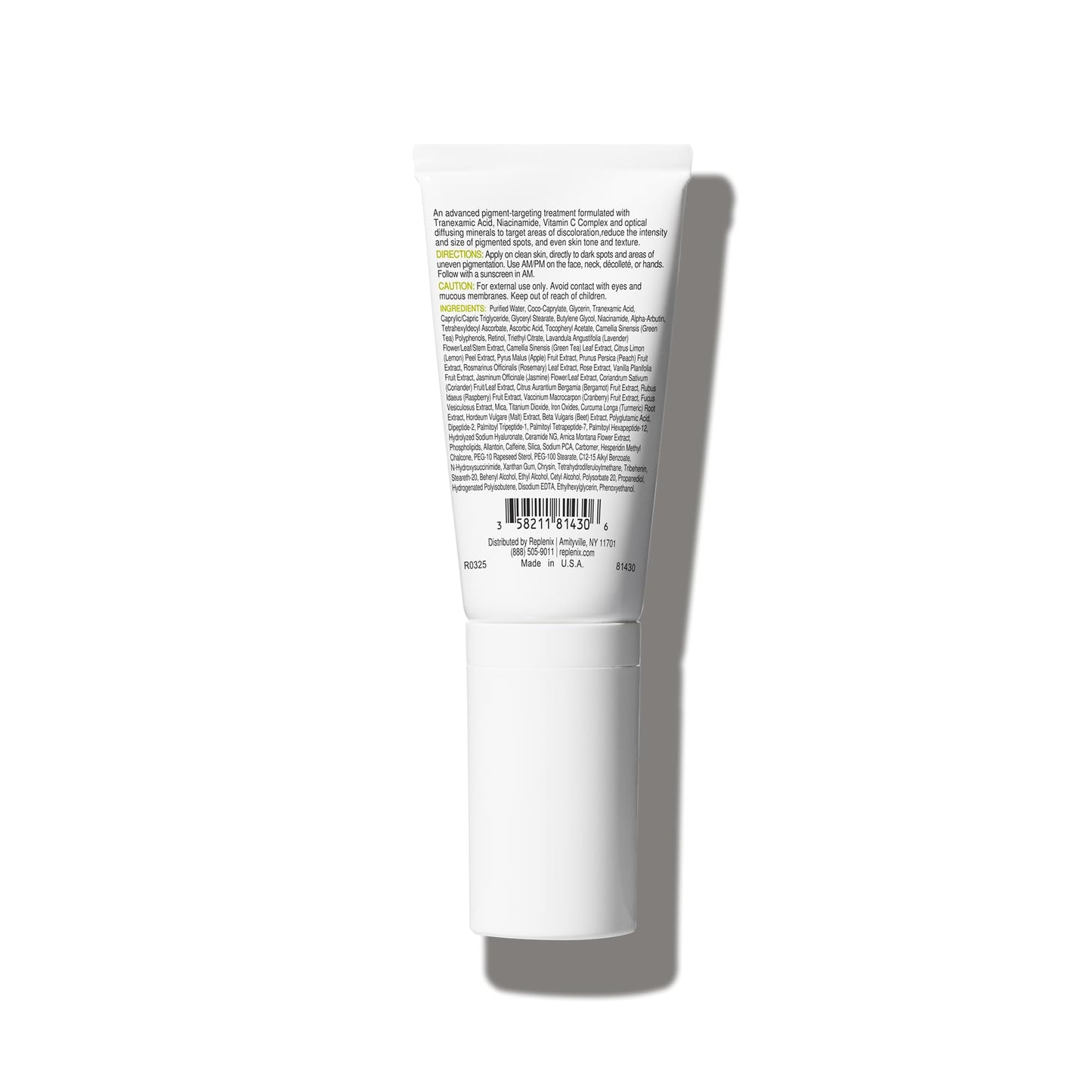 Replenix Tranexamic Acid Dark Spot Treatment, Daily Medical-Grade Topical Discoloration Serum for Uneven Skin Tone, Gluten, Paraben, Fragrance & Cruelty Free (0.5 oz)