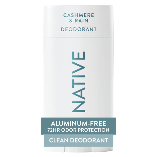 Native Deodorant Contains Naturally Derived Ingredients, 72 Hour Odor Control, Deodorant for Women and Men, Aluminum Free, Cashmere & Rain 2.65oz