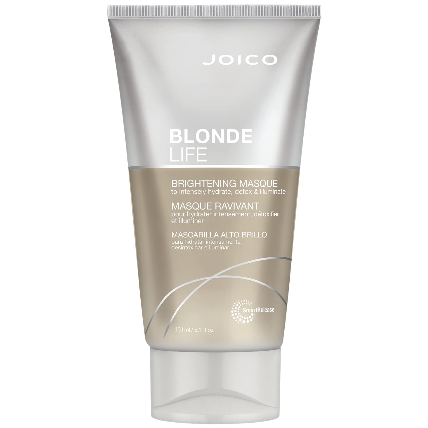 Joico Blonde Life Brightening Masque | For Blonde Hair | Instant Hydration | Neutralize Chlorine & Detoxify Hair | Add Softness & Smoothness | Sulfate Free | Fortified With Monoi & Tamanu Oil