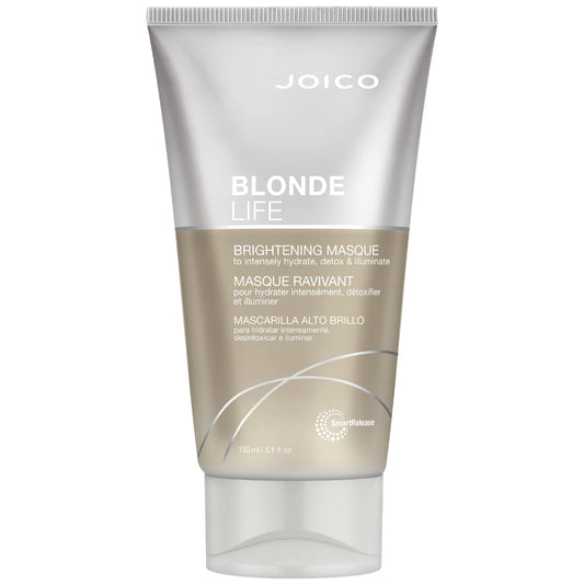 Joico Blonde Life Brightening Masque | For Blonde Hair | Instant Hydration | Neutralize Chlorine & Detoxify Hair | Add Softness & Smoothness | Sulfate Free | Fortified With Monoi & Tamanu Oil