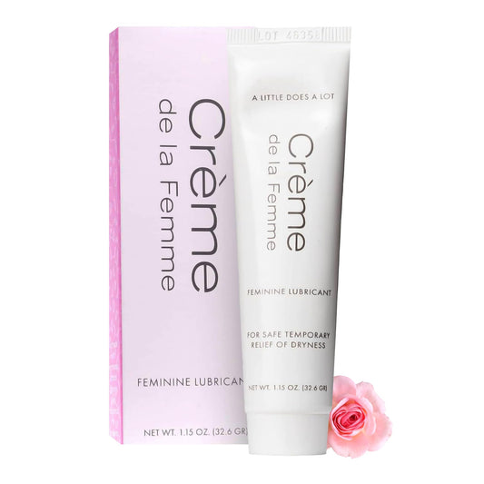 Crème De La Femme Daily Vaginal Moisturizing Cream for Long-Lasting Relief from Feminine Dryness Chemical & Hormone Free, Fragrance-Free, Also a Hydrating Intimate Lubricant for Men and Women – 1 Pack