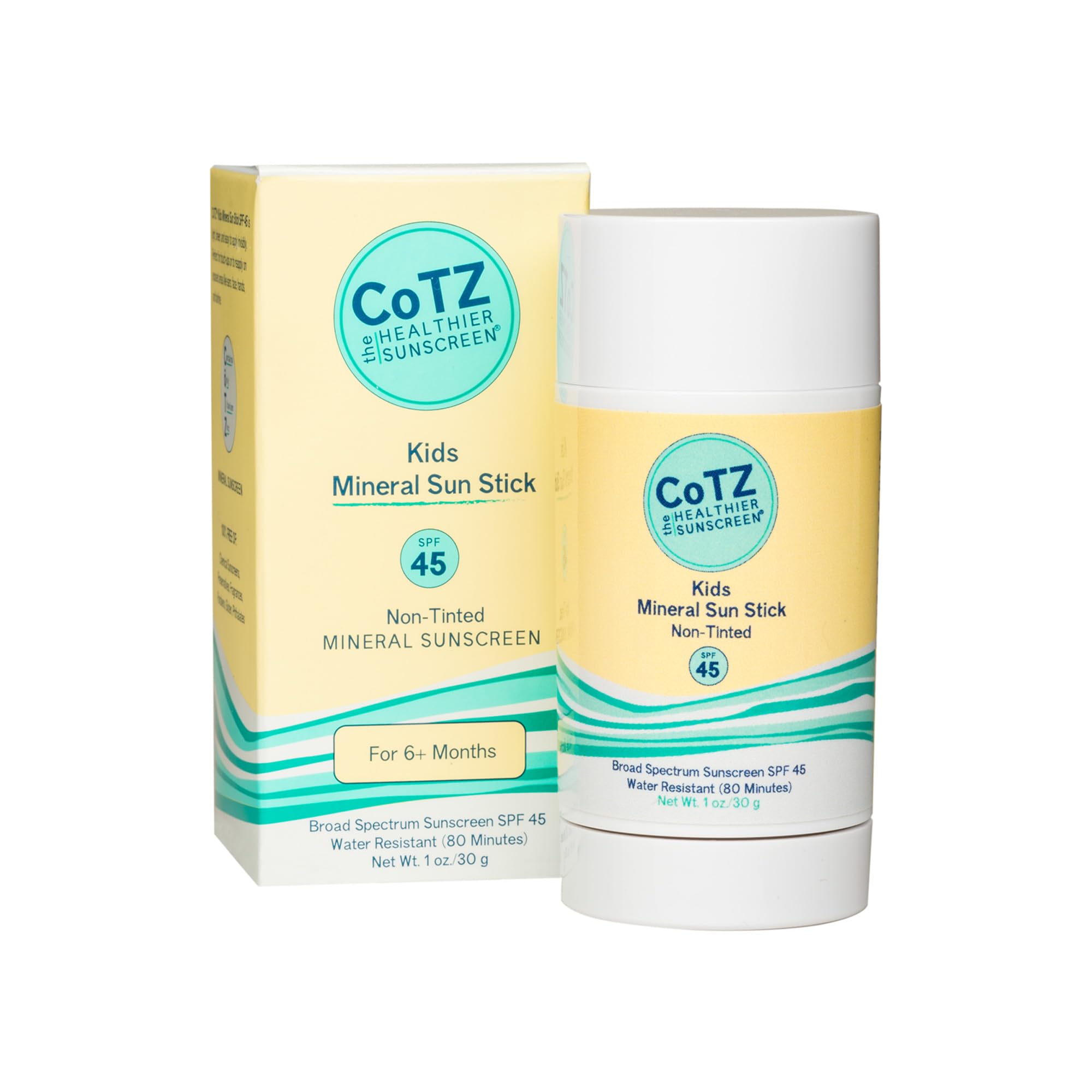 CoTZ Kids Mineral Sunscreen Stick | SPF 45 | Gentle | Mess Free ...