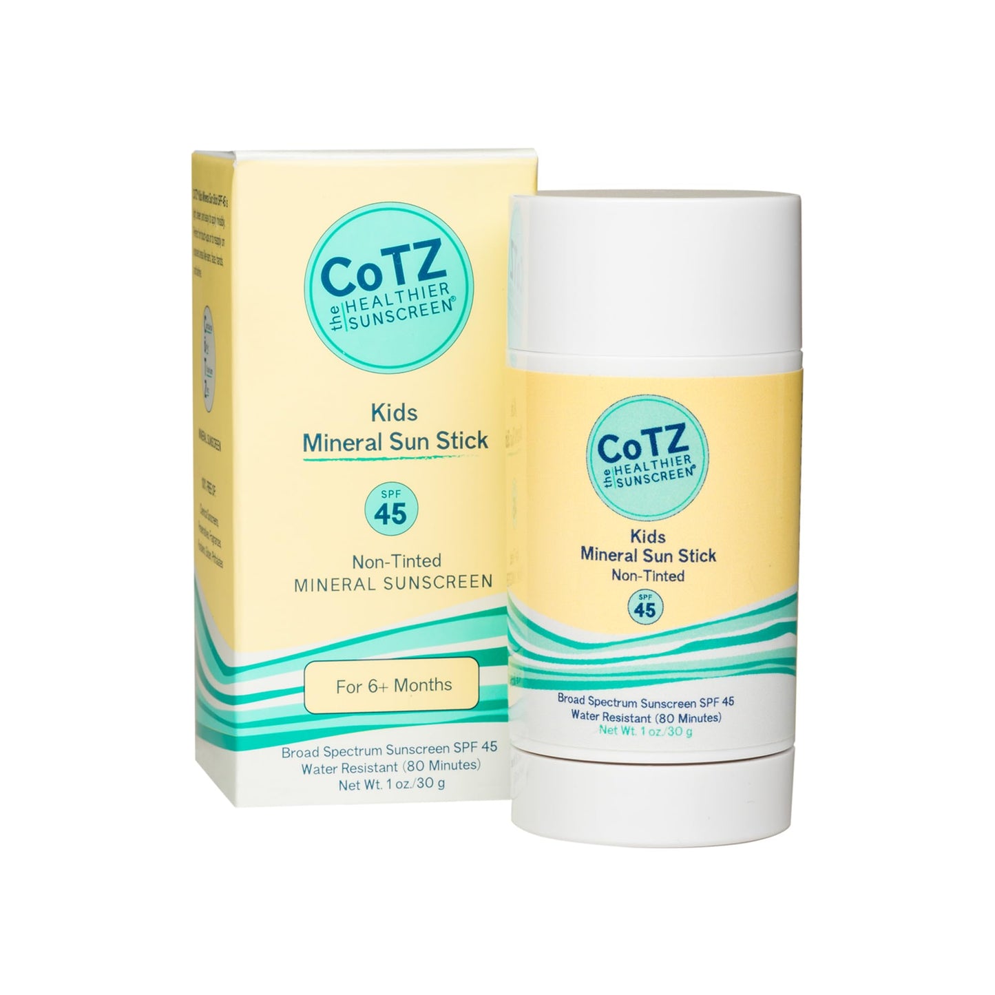 CoTZ Kids Mineral Sunscreen Stick | SPF 45 | Gentle | Mess Free
