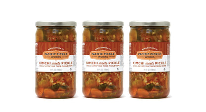 Pacific Pickle Works - Kimchi meets Pickle - Seoul Satisfying Thick Pickle Chips, 24 Fl Oz (Pack of 3)