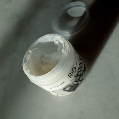 R+Co HYPERLINK Fiber Stretch Pomade – Hair Styling Pomade for Hold & Flexibility, Adds Texture & Definition, All Hair Types