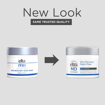 EltaMD Skin Recovery Overnight Face Mask, Moisturizer Cream Night Mask for Face & Neck, Safe for Sensitive Skin, 1.7 oz Jar