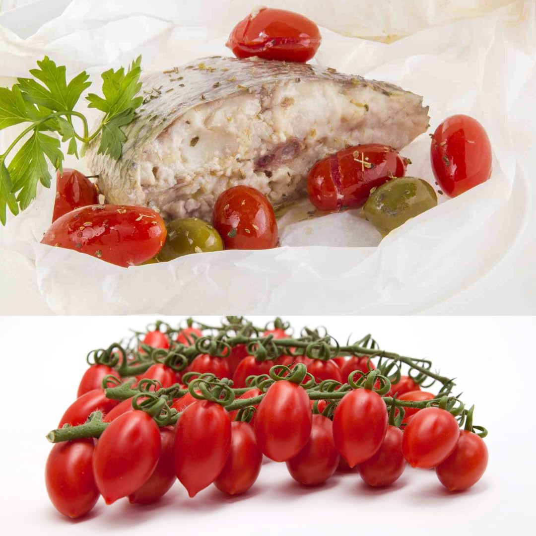 Cosi Come - Datterino Red Tomatoes Unpeeled in Water, Datterini Tomatoes in water (12.354 oz) 350 g, Low-acid, No additives, No preservatives, 100% Natural, Non-GMO, Product of Italy