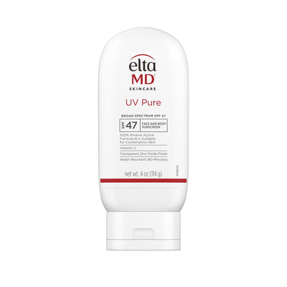 EltaMD UV Pure Face and Body Sunscreen, SPF 47 Mineral Sunscreen for Kids and Adults, Water Resistant Up to 80 Minutes, Oil Free Zinc Oxide Formula