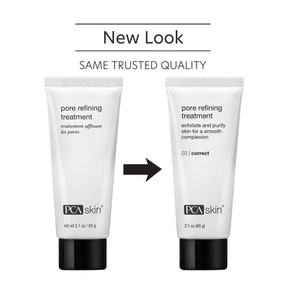 PCA SKIN Pore Refining Treatment - Exfoliates & Purifies Skin with Clay, Mandelic Acid, Enzymes, Rice Powder & Pumice (2.1 oz)