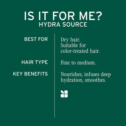 Biolage Hydra Source Deep Treatment Mask - Nourishes & Smooths, For Dry Hair, Infused with Micro-Filtered Aloe Vera & Fermented Hyaluronic Acid