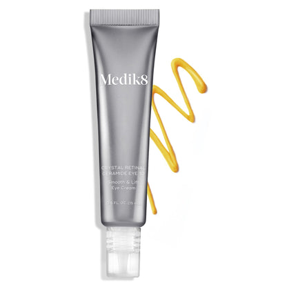 Medik8 Crystal Retinal Ceramide Eye 10 - Lifting Eye Cream with Vitamin A - Smoothing Under Eye Cream for Wrinkles and Sensitive Skin - 0.5 ml