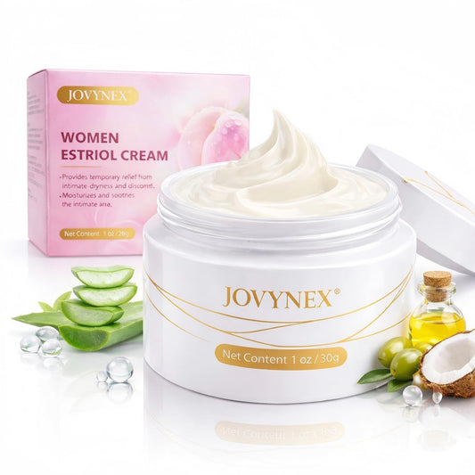 Bioidentical Estriol Cream for Menopausal Women: Natural Vaginal Care for Dryness, Refreshing Fast-Absorbing, 1oz 30-Day Supply