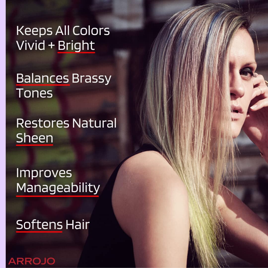 ARROJO Ultra Violet Conditioner, Floral Bouquet, 8.5 Fl Oz