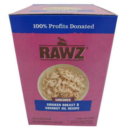 Rawz® Shredded Chicken Breast & Coconut Recipe 8/2.46 oz Pouches