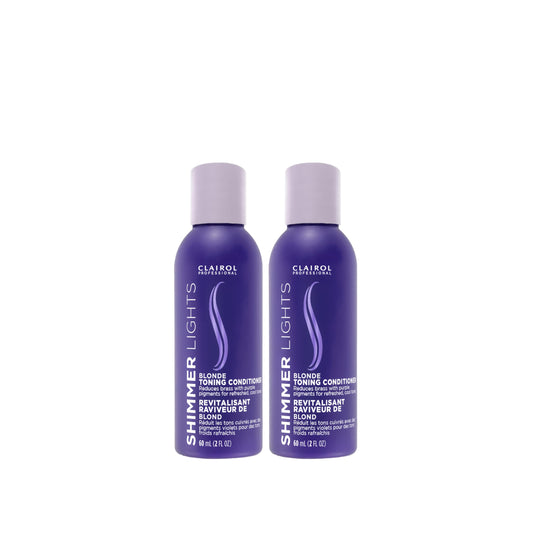 Clairol Professional Shimmer Lights Purple Conditioner | Neutralizes Brass & Yellow Tones | For Blonde, Silver, Gray & Highlighted Hair