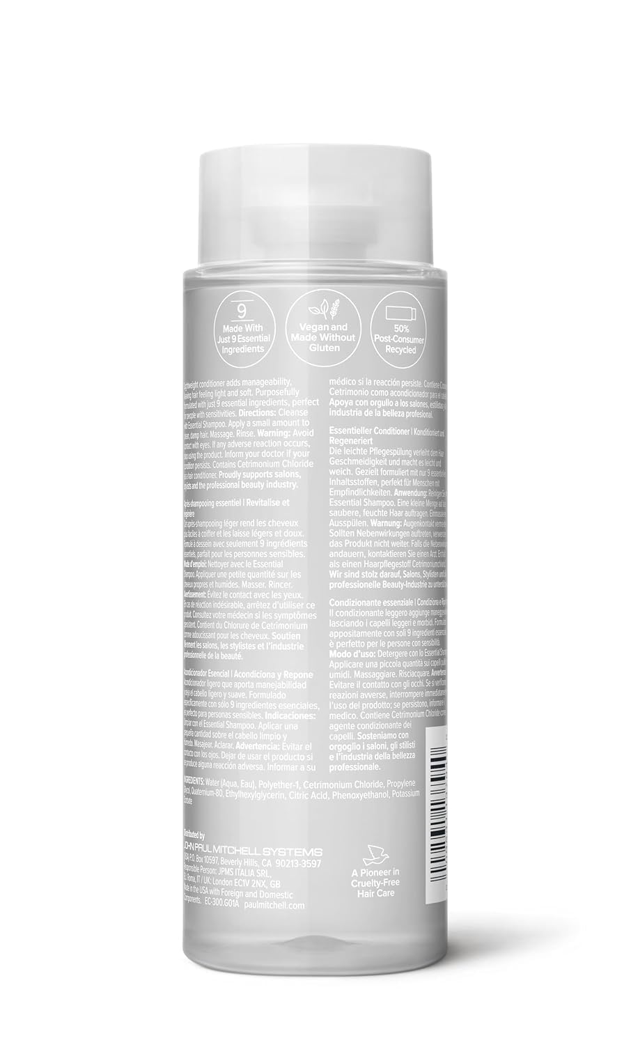 Paul Mitchell Clear Essential Conditioner, Fragrance Free, For Sensitive Scalp + Skin