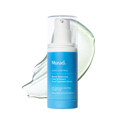 Murad Biome-Balancing Acne Treatment – Salicylic, Mandelic, and Glutamic Acid Serum for Clearing and Preventing Breakouts, Decongesting Pores, and Balancing Skin Microbiome – 1.0 Fl Oz