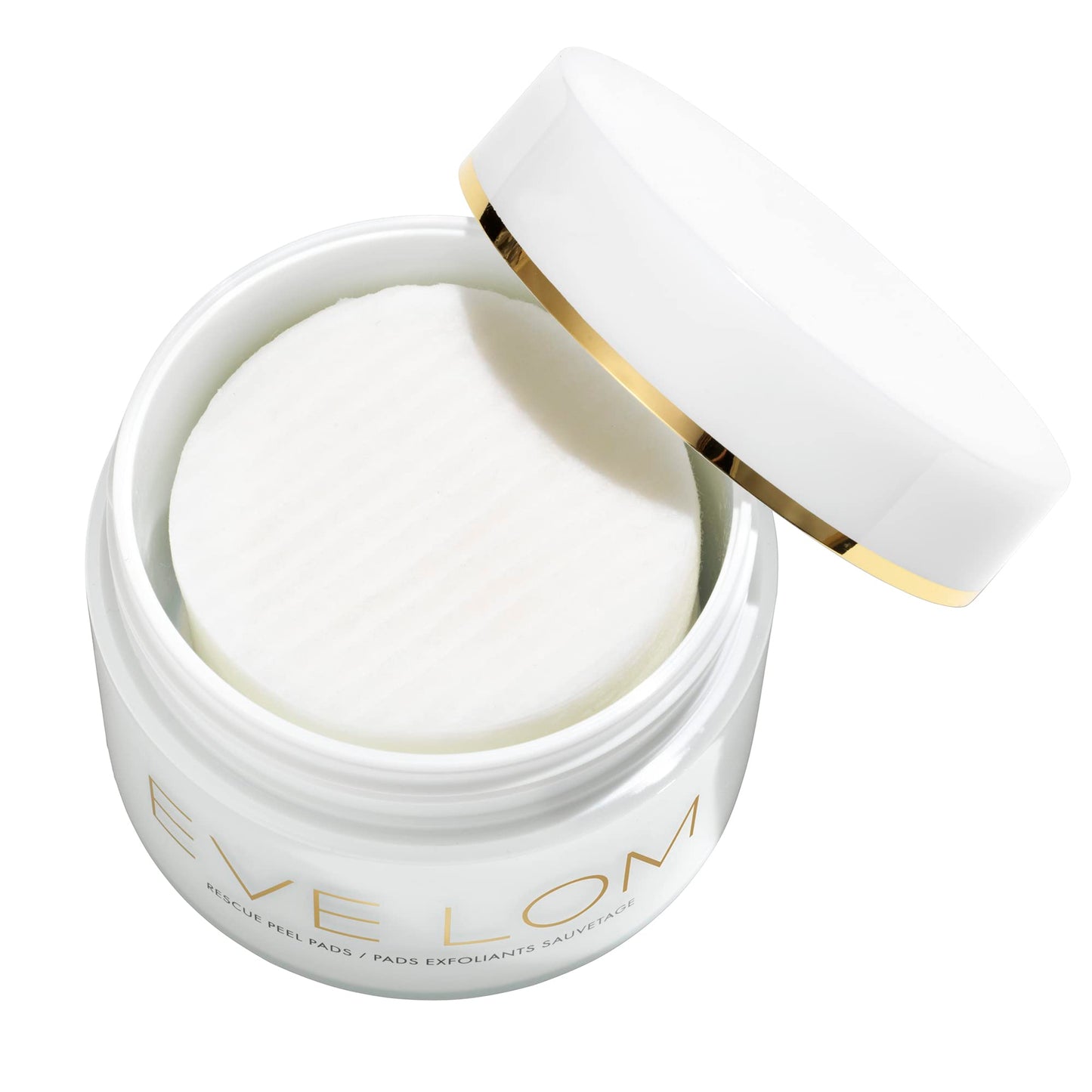 EVE LOM Rescue Peel Pads for Face - Daily Exfoliating Skincare with AHA, PHA & BHA Acids - Resurfacing & Hydrating Skin Care for All Skin Types - 60 Biodegradable Pads