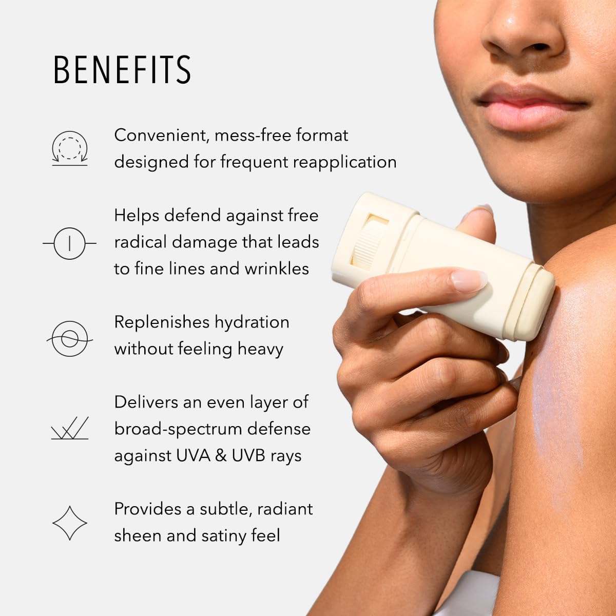 HydroPeptide Sun Slick SPF 50 Mineral Sunscreen Stick with Reparative Peptides, 0.52 Ounce (15g)