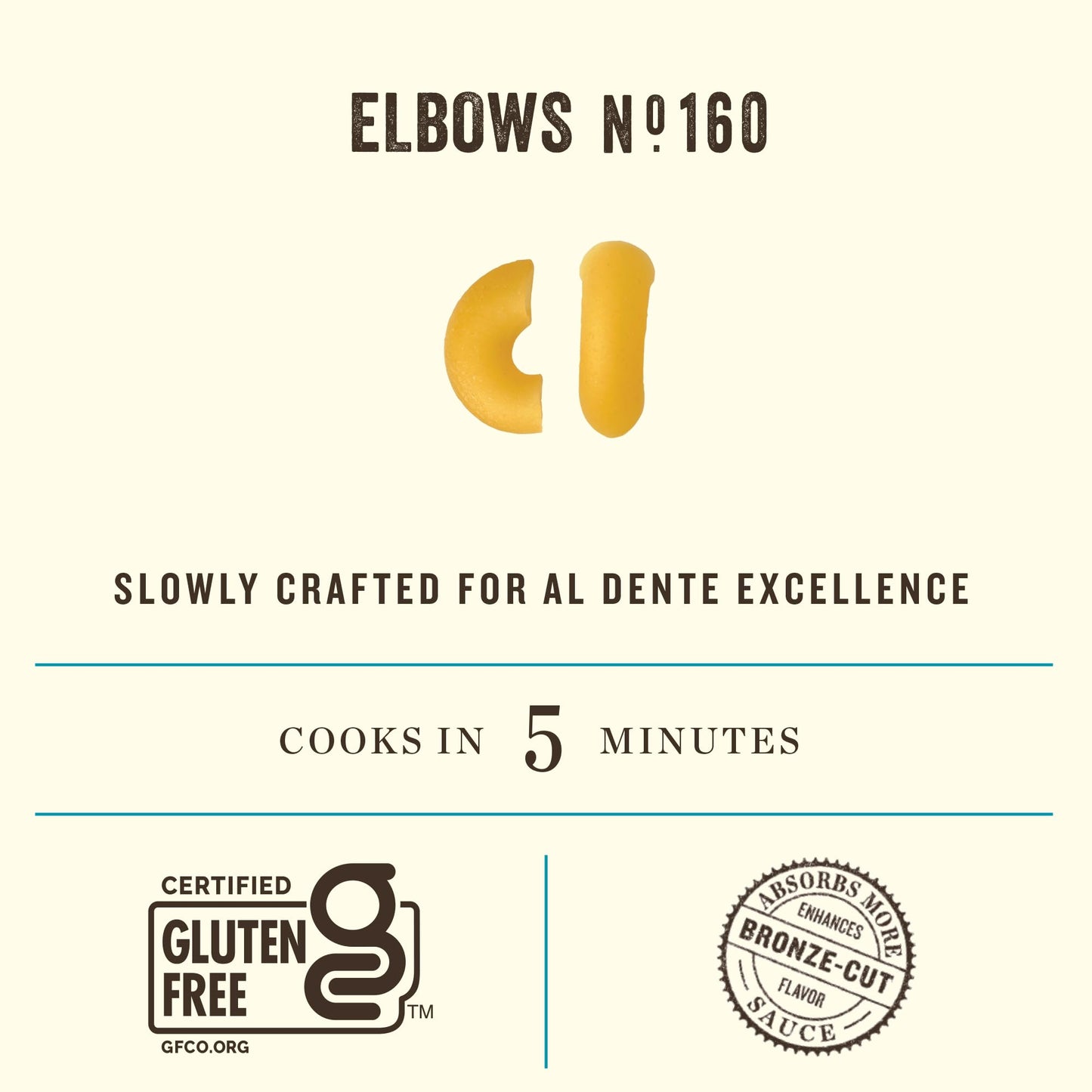 Rummo Gluten Free Elbows Pasta N.160 - Elbow Macaroni Noodles, Made with Brown Rice & Corn, Whole Wheat Pasta, GF Pasta Noodles- 12 Ounce (Pack of 5)