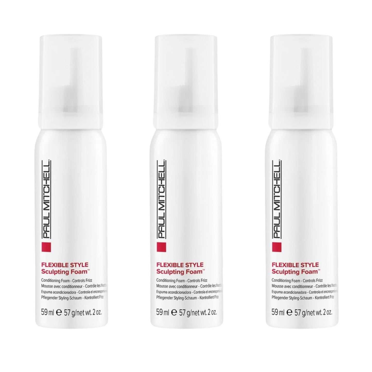 Paul Mitchell Sculpting Foam, Touchable, Flexible Hold + Frizz Control, For All Hair Types