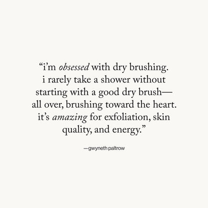 goop Beauty Dry Brush | Detoxifying Body Exfoliator | Wooden Handle with Natural Biodegradable Sisal Fibers | Sweeps Away Dead Skin | FSC Certified
