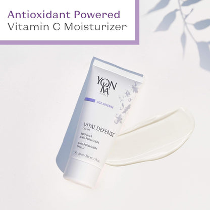 Yonka Paris | Vital Defense Day Cream | Pollution Protection Vitamin C Moisturizer with Myrtle CoQ10 | All Skin Types | 84% Natural Ingredients