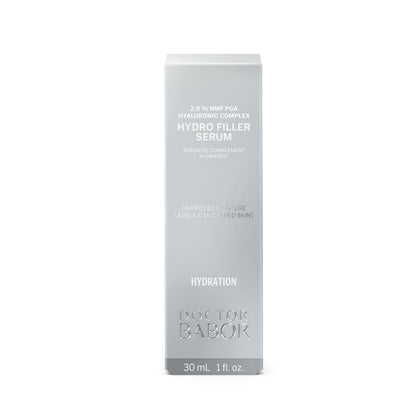 DOCTOR BABOR Hydro Filler Serum | Facial Care for Dry Skin with 2.9% NMF PGA, With Hyaluronic Acid and Peptides, Glow Serum for Face, Fragrance Free, Vegan | 30ml