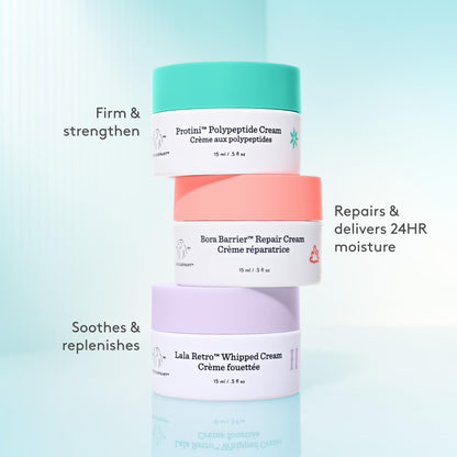 Drunk Elephant Skincare Chronicles - Travel Size Moisturizer Trio - Clean Clinical Skincare - Cruelty-Free - Dermatologist-Tested - Free of Essential Oils, Silicones, and Fragrance