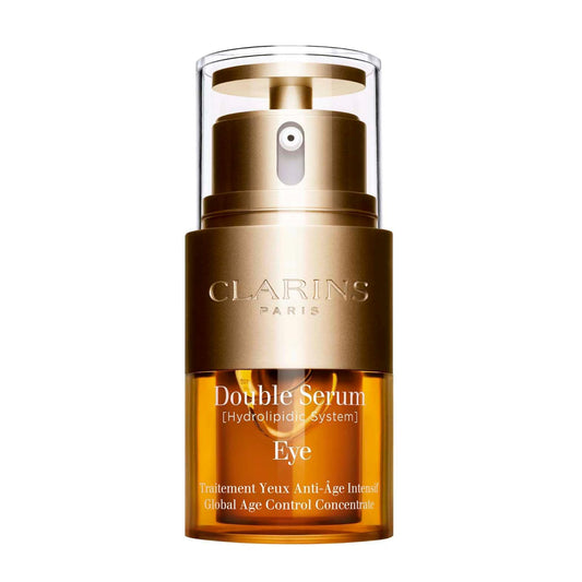 Clarins DOUBLE SERUM EYE | Anti-Aging Eye Treatment | Visibly Smoothes, Firms, Hydrates and Revitalizes For More Youthful-Looking Eyes In Just 7 Days* | 13 Plant Extracts, Including Turmeric | 0.6 Oz